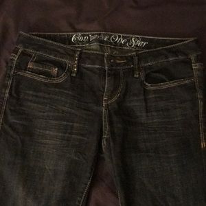 Dark blue skinny jeans